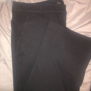 Plus size black slacks.